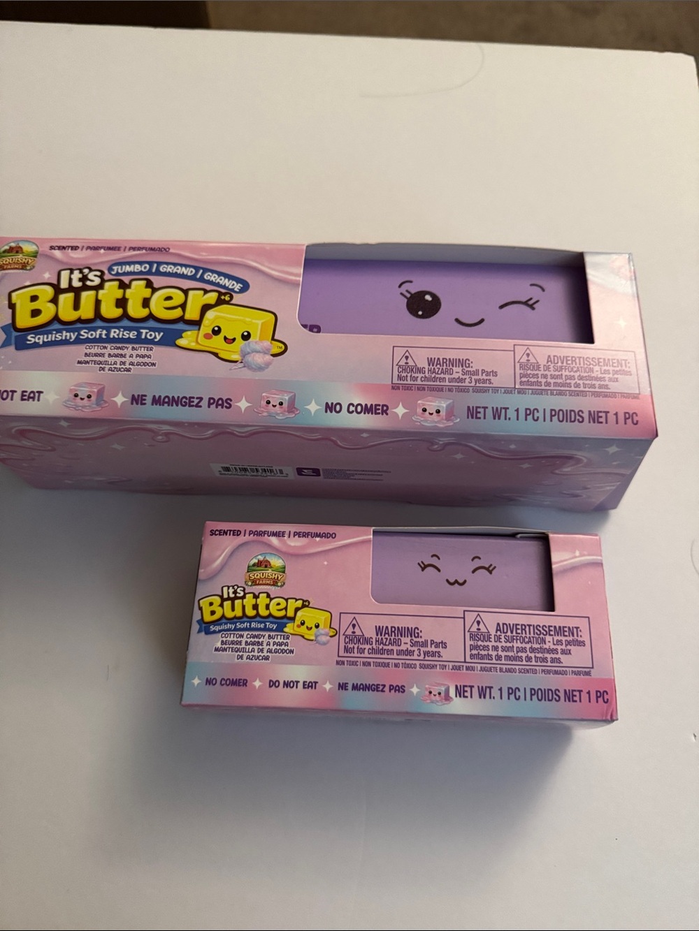 It's Butter  Jumbo Squishy Soft Rise scented    Purple and mini !